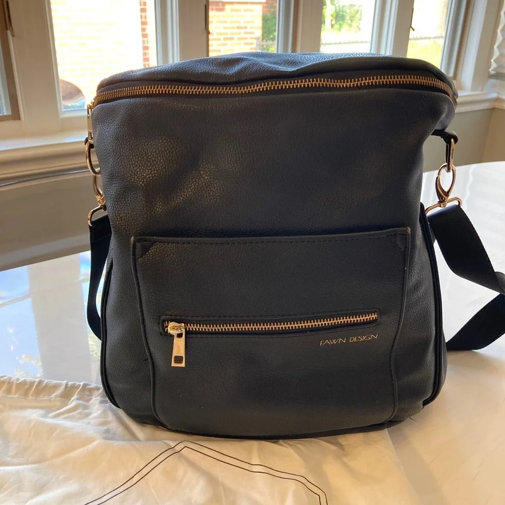 The Original Diaper Bag by Fawn in black